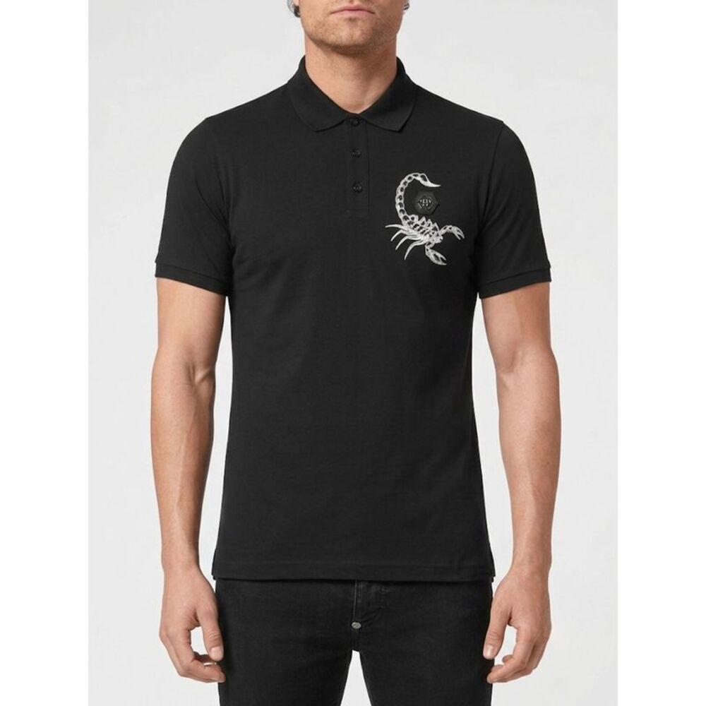 Philipp Plein Polo Shirt Men Black